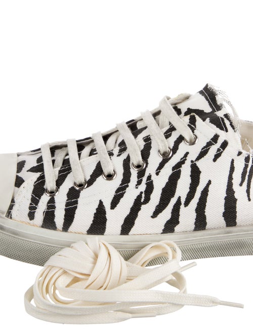 Saint Laurent Canvas Animal Print Sneakers