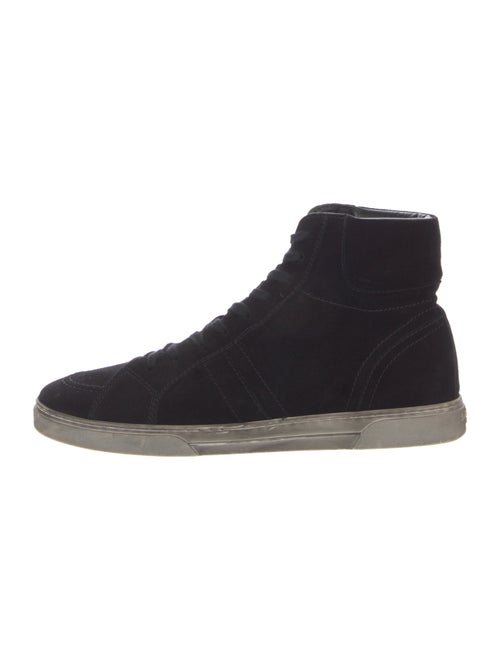 Saint Laurent Suede Distressed Accents Sneakers