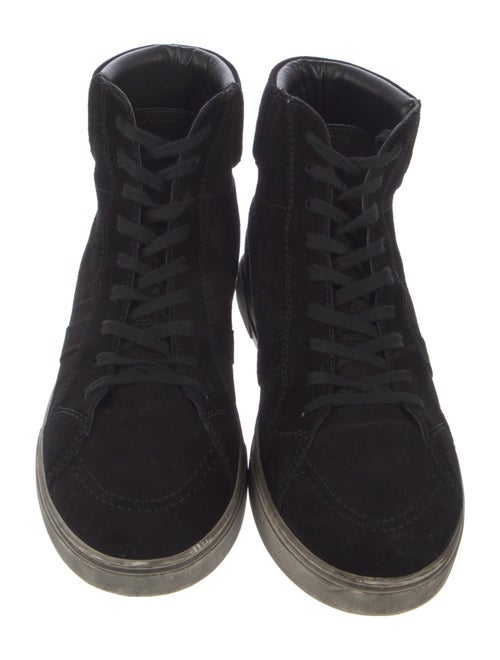 Saint Laurent Suede Distressed Accents Sneakers