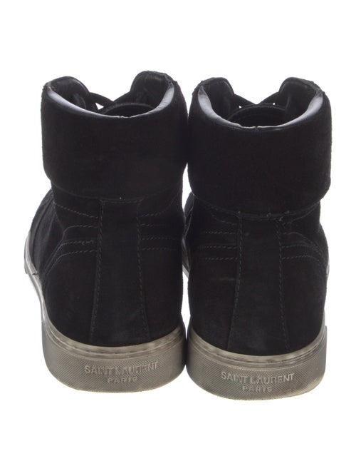 Saint Laurent Suede Distressed Accents Sneakers