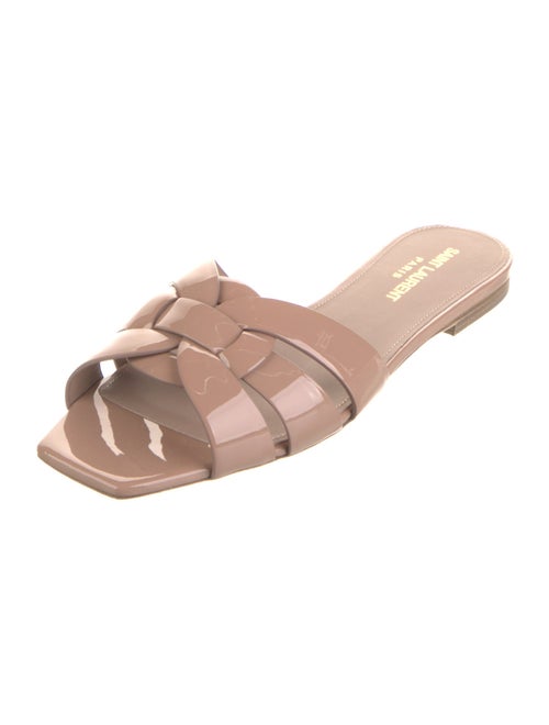 Saint Laurent Patent Leather Slides