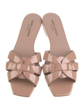 Saint Laurent Patent Leather Slides