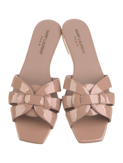 Saint Laurent Patent Leather Slides