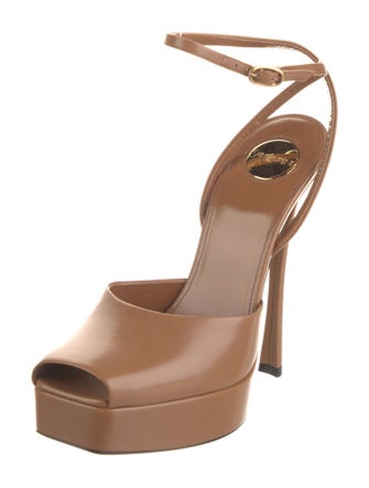 Saint Laurent Leather Slingback Pumps