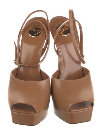 Saint Laurent Leather Slingback Pumps