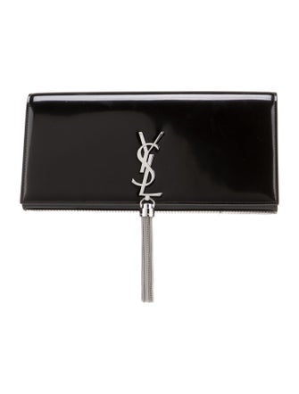 Saint Laurent Patent Leather Clutch 2023