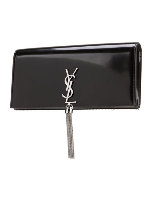 Saint Laurent Patent Leather Clutch 2023