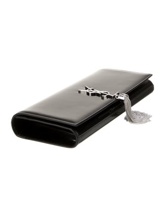 Saint Laurent Patent Leather Clutch 2023