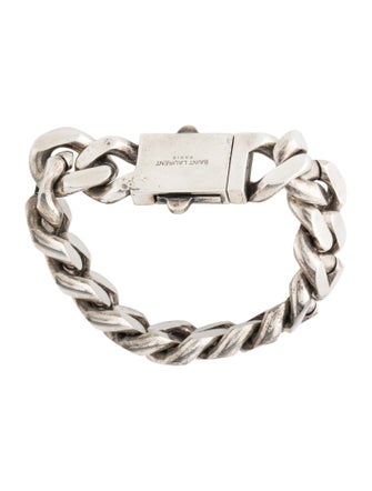 Saint Laurent Gourmette Chain Bracelet