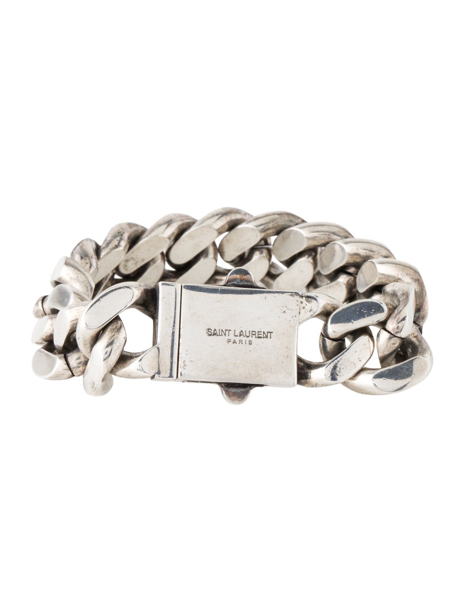 Saint Laurent Gourmette Chain Bracelet