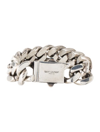 Saint Laurent Gourmette Chain Bracelet