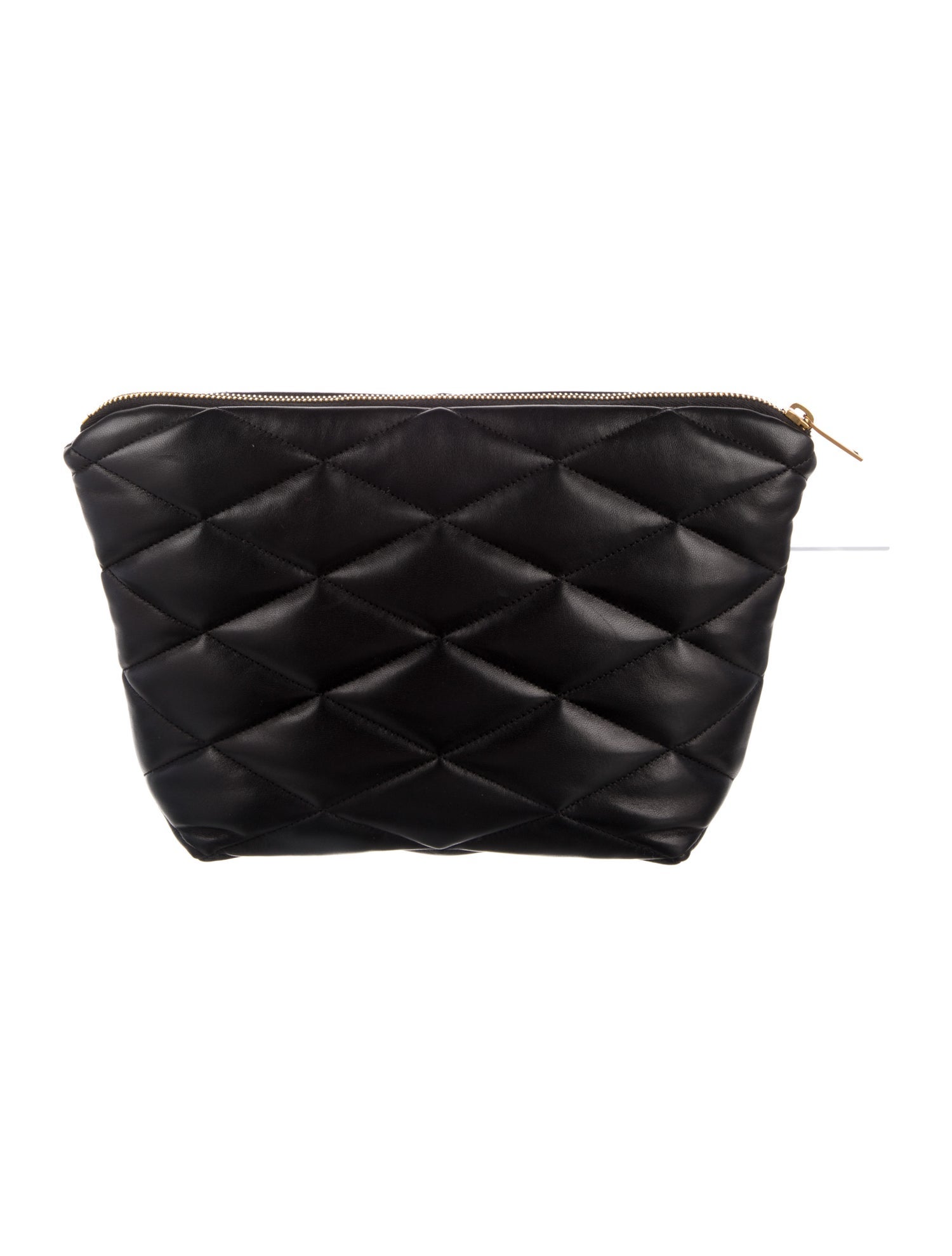 Saint Laurent Quilted Smooth leather Cosmetic Bag