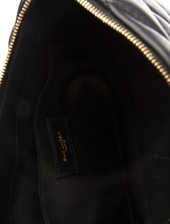 Saint Laurent Quilted Smooth leather Cosmetic Bag