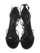 Saint Laurent Patent Leather T-Strap Sandals