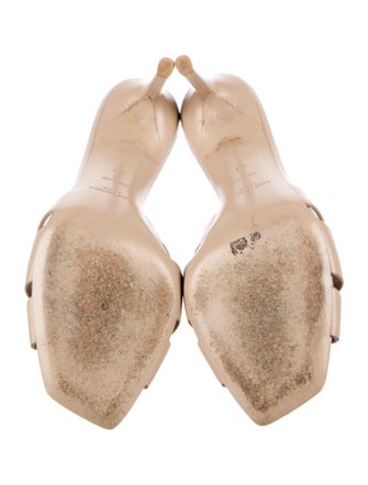Saint Laurent Leather Slides