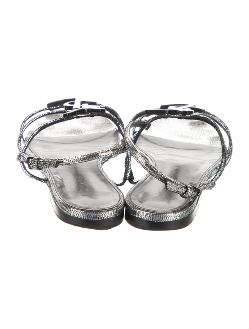 Saint Laurent Leather Slingback Sandals