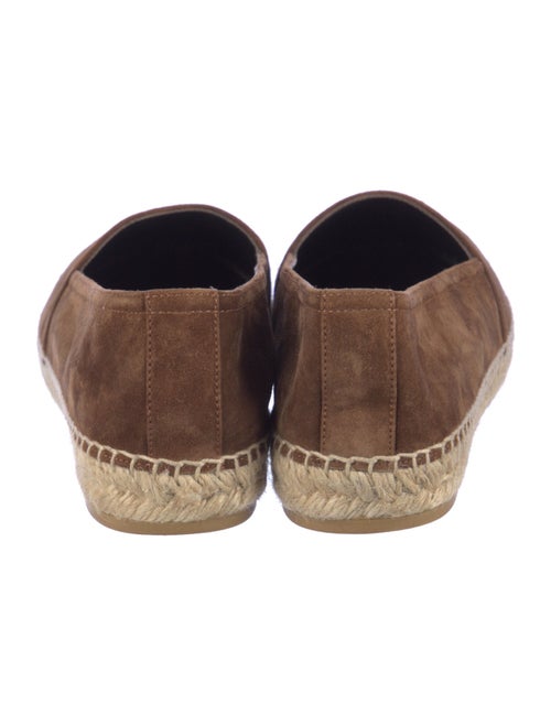 Saint Laurent Suede Whipstitch Trim Espadrilles