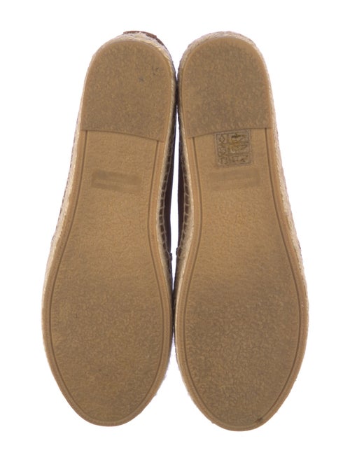 Saint Laurent Suede Whipstitch Trim Espadrilles