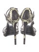 Saint Laurent Snakeskin Animal Print Sandals