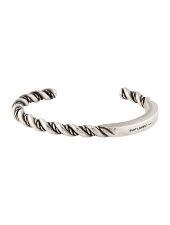 Saint Laurent Twisted Cuff Bracelet