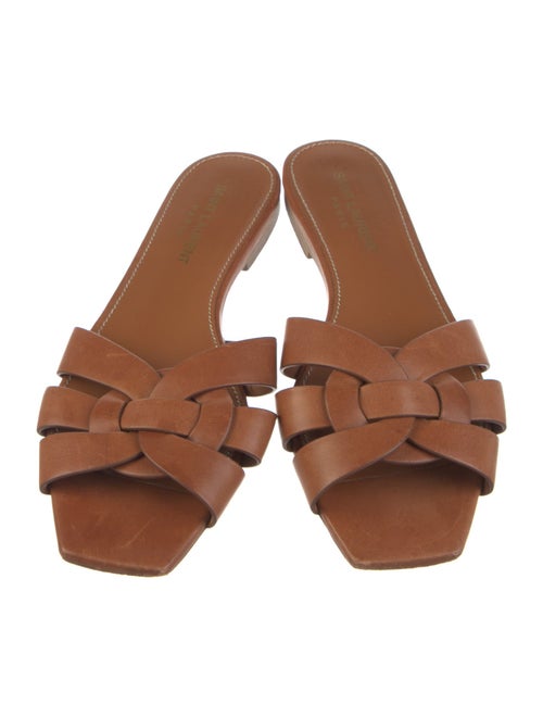 Saint Laurent Leather Slides