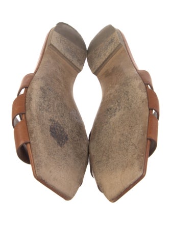 Saint Laurent Leather Slides