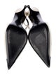 Saint Laurent Leather Trim Embellishment Slingback Pumps