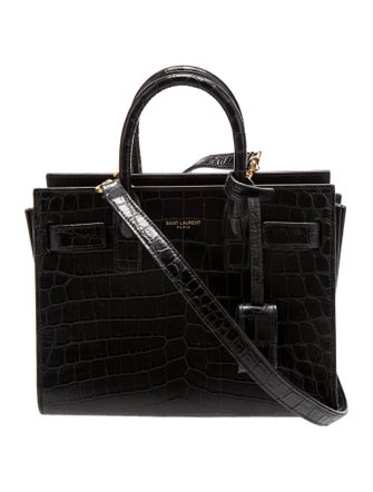 Saint Laurent Embossed Leather Sac De Jour Nano 2022