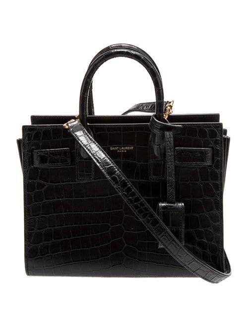 Saint Laurent Embossed Leather Sac De Jour Nano 2022