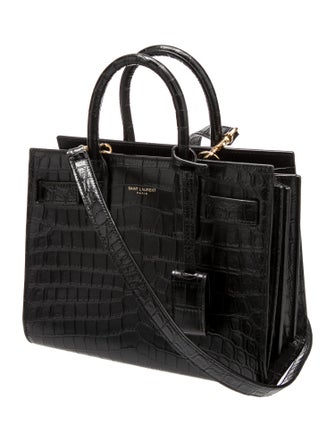 Saint Laurent Embossed Leather Sac De Jour Nano 2022