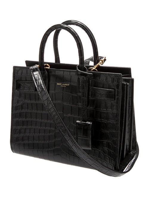 Saint Laurent Embossed Leather Sac De Jour Nano 2022