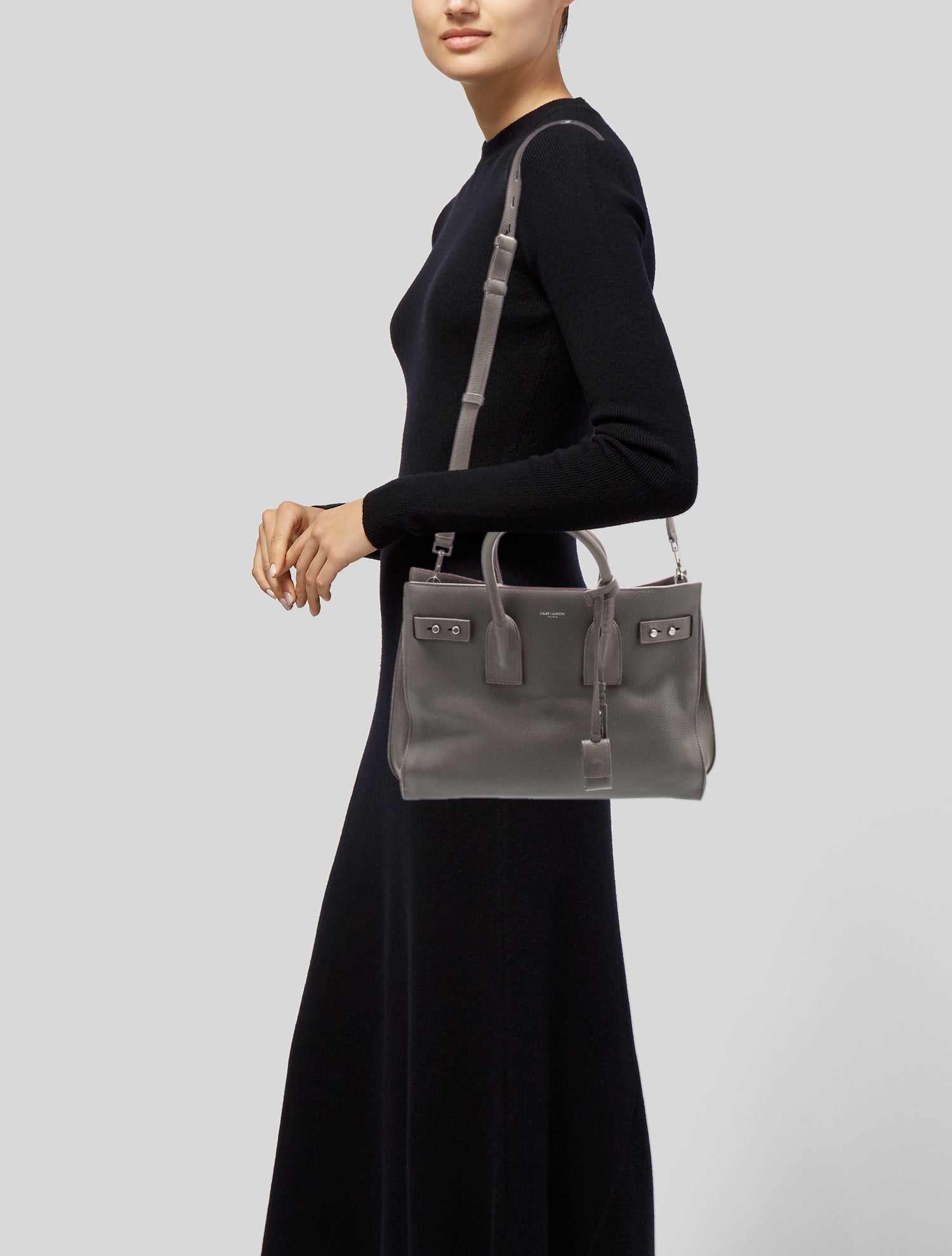 Saint Laurent Leather Sac De Jour Small