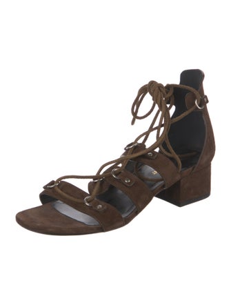 Saint Laurent Suede Gladiator Sandals