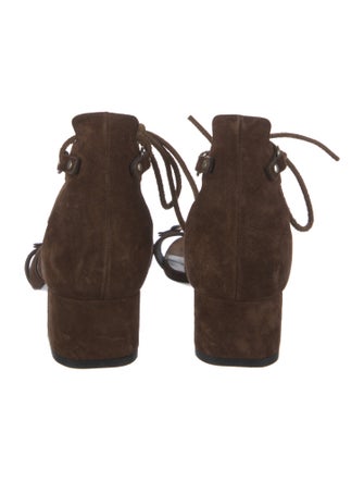 Saint Laurent Suede Gladiator Sandals