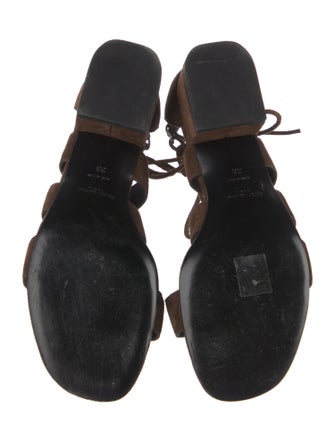 Saint Laurent Suede Gladiator Sandals