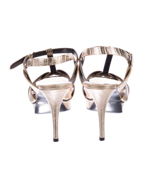 Saint Laurent Leather T-Strap Sandals
