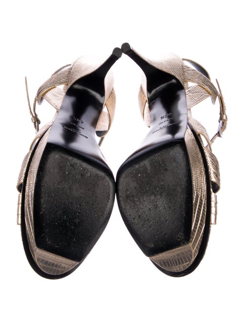 Saint Laurent Leather T-Strap Sandals