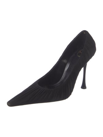 Saint Laurent New Tights Draped Pump Pleated Accents Pumps