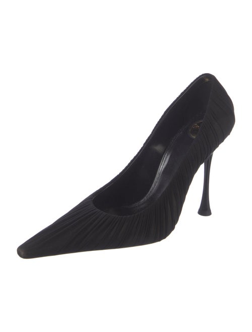 Saint Laurent New Tights Draped Pump Pleated Accents Pumps