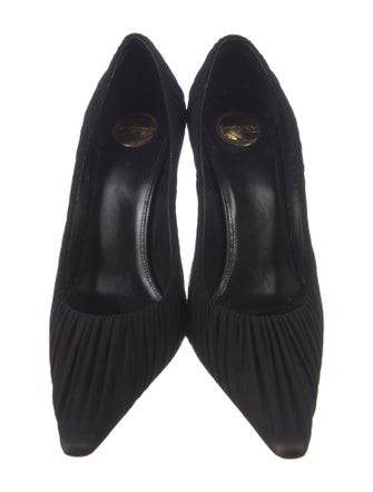 Saint Laurent New Tights Draped Pump Pleated Accents Pumps