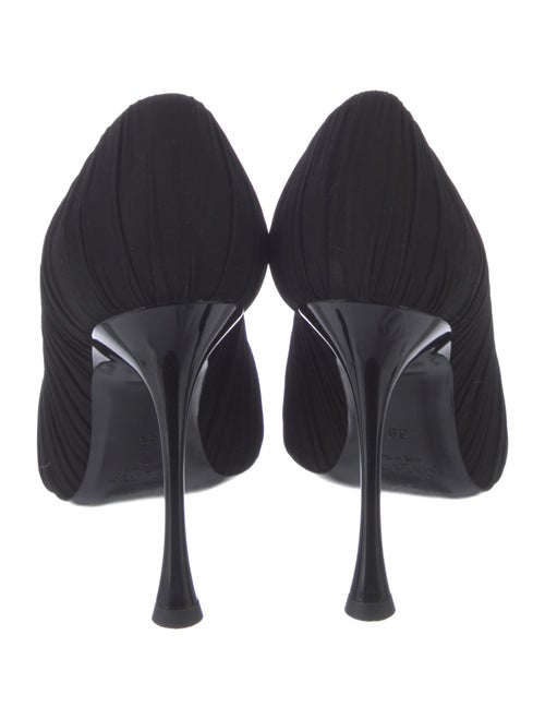 Saint Laurent New Tights Draped Pump Pleated Accents Pumps