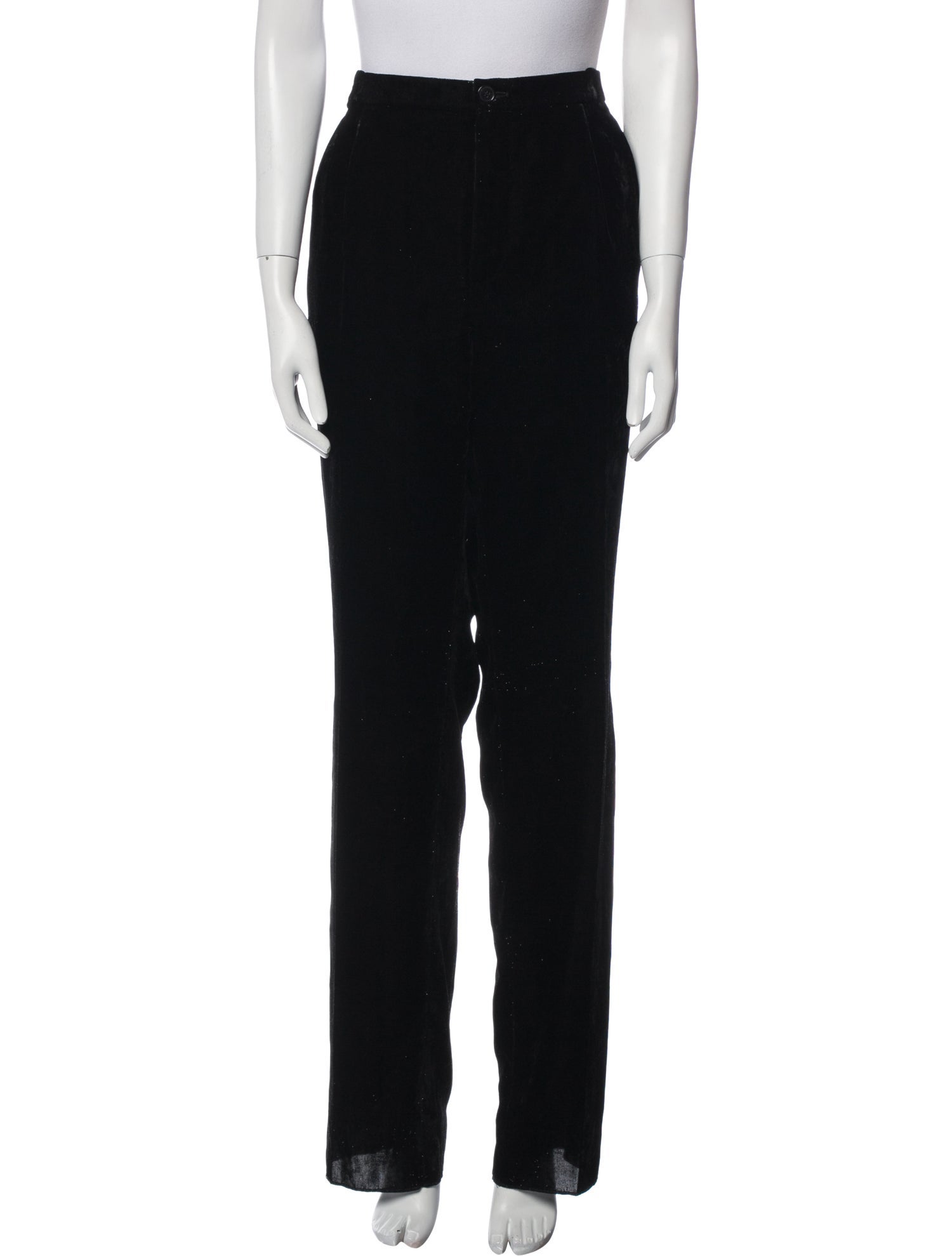 Saint Laurent Velvet Straight Leg Pants