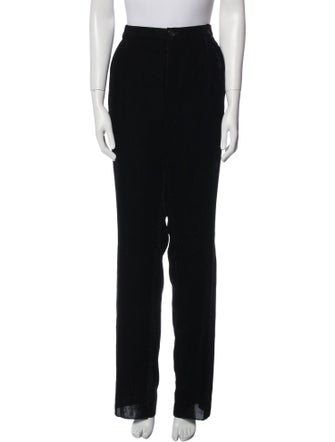 Saint Laurent Velvet Straight Leg Pants