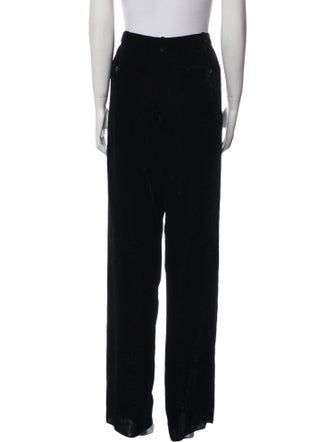Saint Laurent Velvet Straight Leg Pants