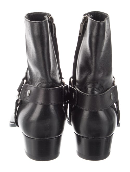 Saint Laurent Leather Moto Boots