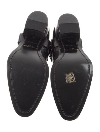 Saint Laurent Leather Moto Boots