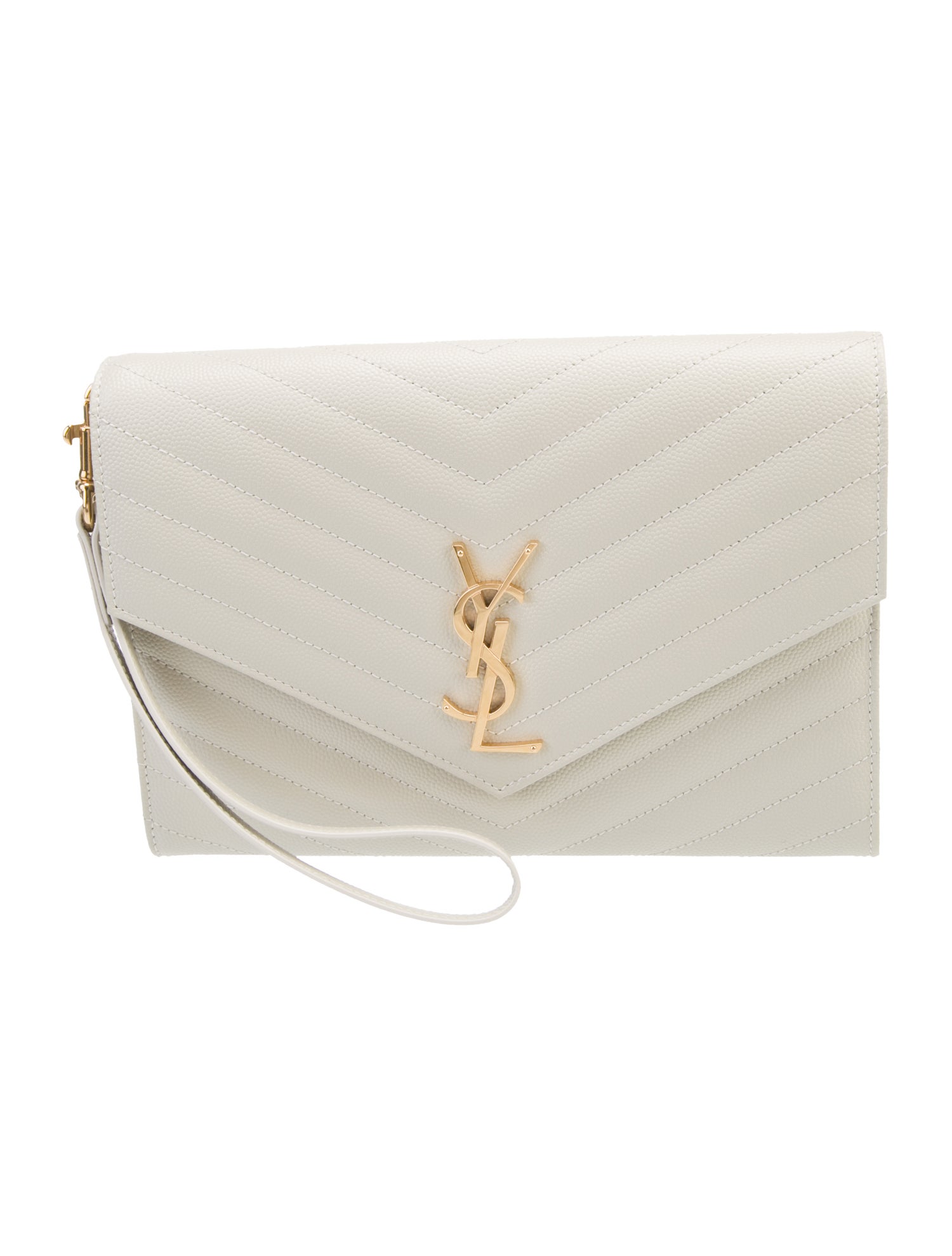 Saint Laurent Leather Cassandre 2024