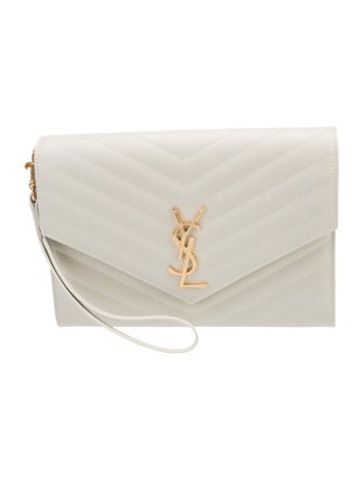 Saint Laurent Leather Cassandre 2024