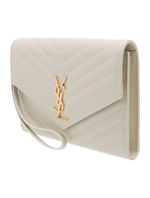 Saint Laurent Leather Cassandre 2024