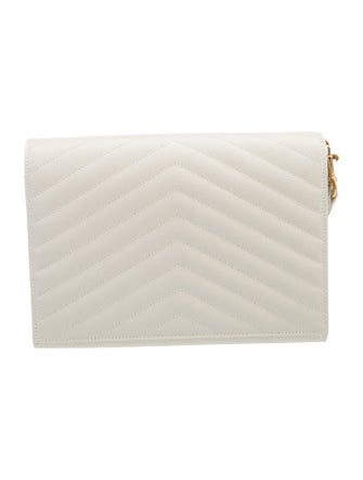 Saint Laurent Leather Cassandre 2024